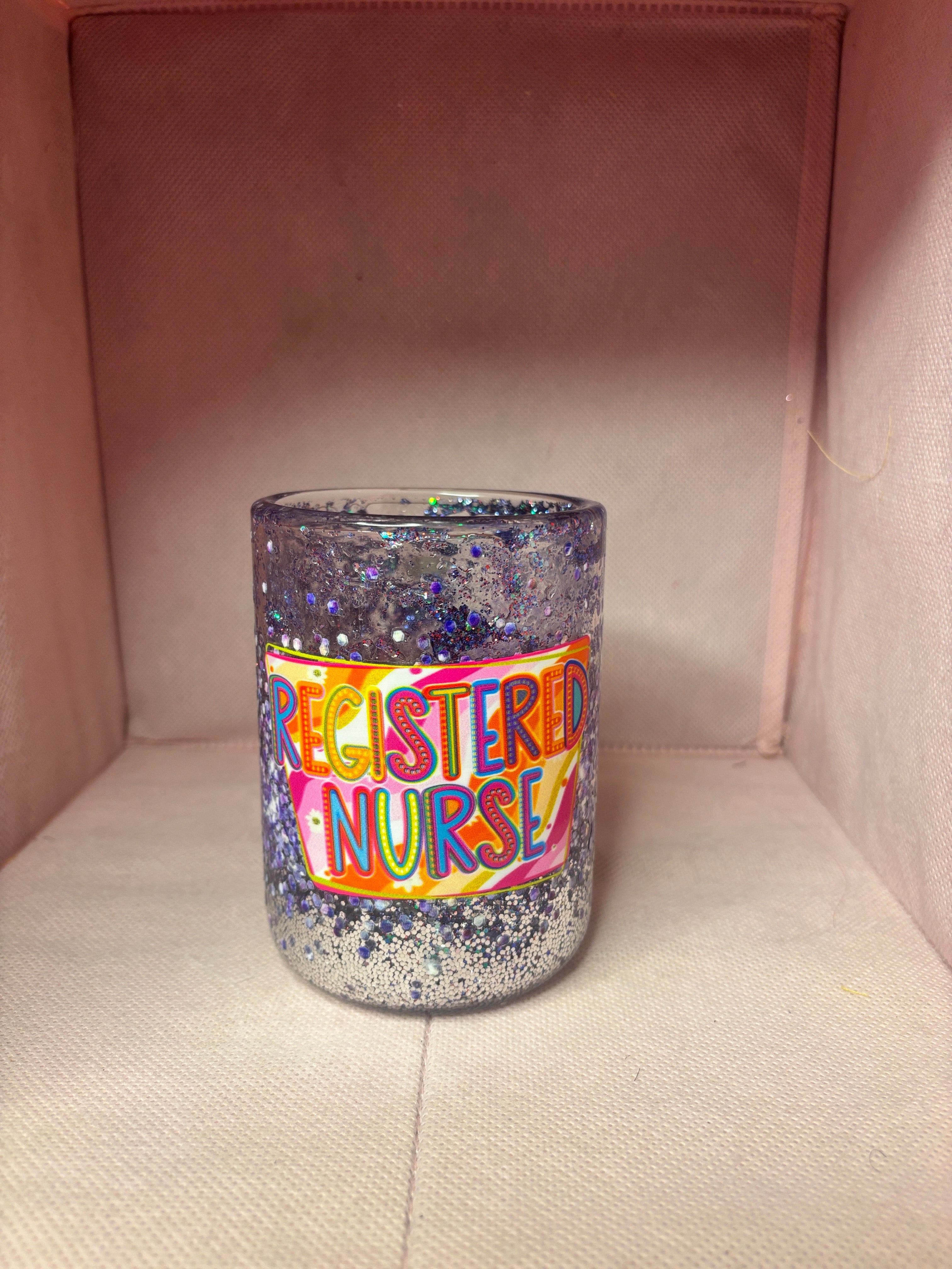 RN glitter mug