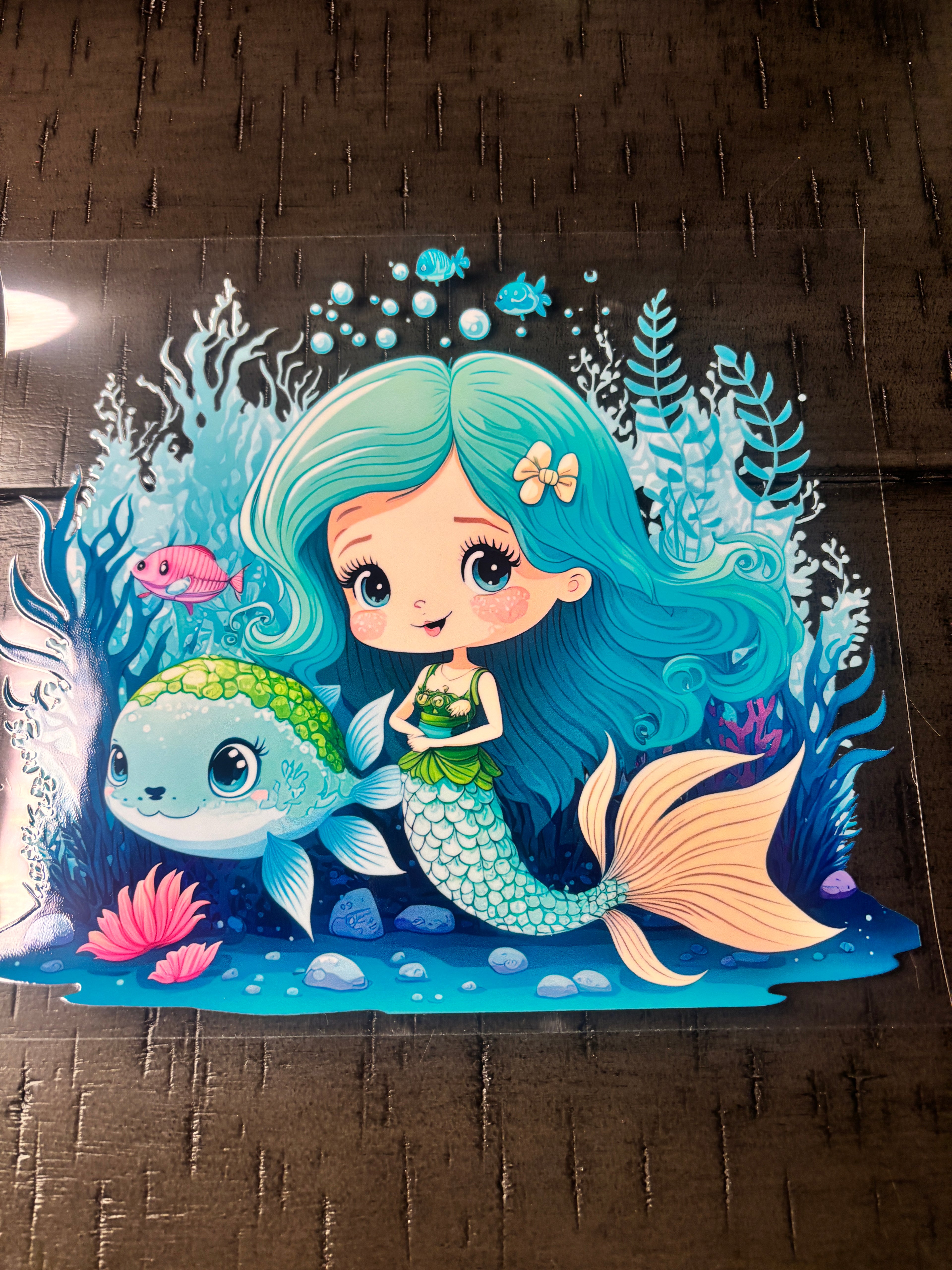 Teal mermaid