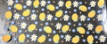 Lemons w/ white flowers