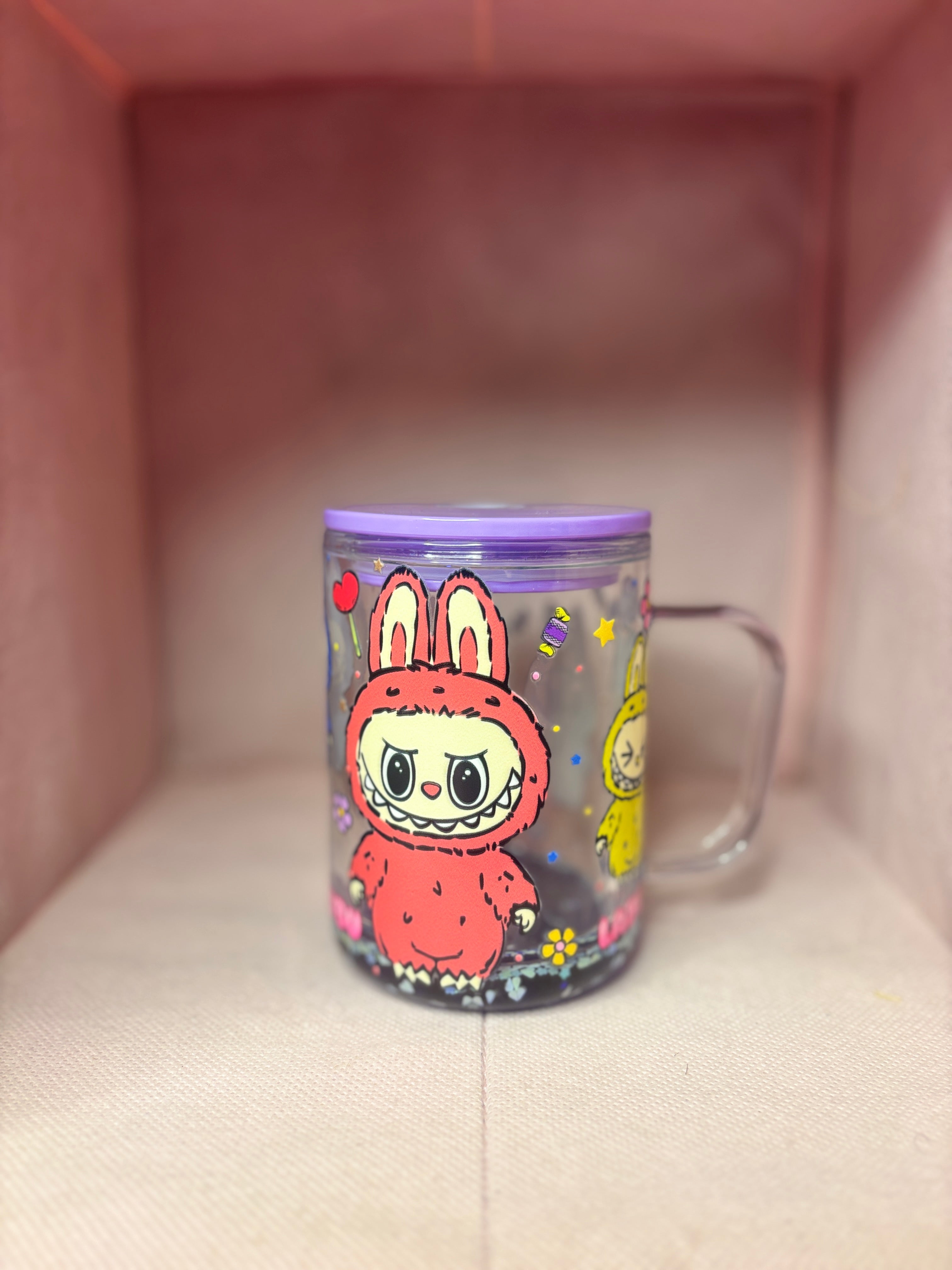Labubu blue lava cup